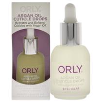 Óleo de cutícula O óleo de argão Orly 18 mL com conta-gotas hidrata e suaviza