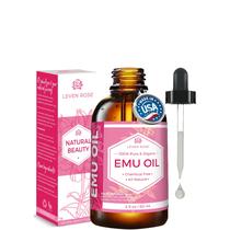 Óleo de emu Leven Rose Pure para pele e cabelo 60mL Óleo de emu Leven Rose Pure para pele e cabelo 60mL