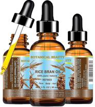 Óleo de farelo de arroz Carrier Oil Botanical Beauty 30 ml 100% puro Óleo de farelo de arroz Carrier Oil Botanical Beauty 30 ml 100% puro