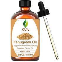 Óleo de feno-grego SVA Organics Premium Carrier 118 mL com conta-gotas Óleo de feno-grego SVA Organics Premium Carrier 118 mL com conta-gotas