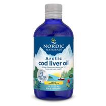 Óleo de fígado de bacalhau Nordic Naturals Arctic 240 ml 1060 mg de ômega-3