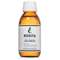 Óleo de fígado de bacalhau Rosita Extra Virgem Líquido 150mL