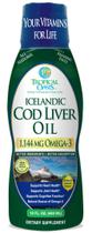 Óleo de Fígado de Bacalhau Tropical Oasis - Máxima Força 1144mg Omega-3