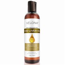 Óleo de fígado de bacalhau velona 120 ml 1.000 A/100 D UI/g de ômega 3 A e D3