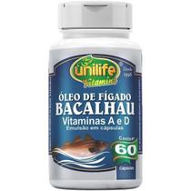 Óleo de Fígado de Bacalhau Vitaminas A e D 60 Caps 250mg