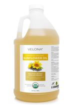 Óleo de girassol velona, certificado pelo USDA, orgânico, 1,89 L