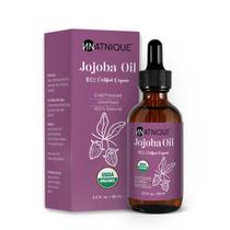 Óleo de jojoba Natnique 60 ml, certificado pelo USDA, orgânico para cabelos Óleo de jojoba Natnique 60 ml, certificado pelo USDA, orgânico para cabelos