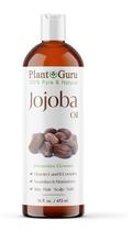 Óleo de Jojoba Plant Guru 100% Puro - 473ml - Prensado a Frio e Não Refinado