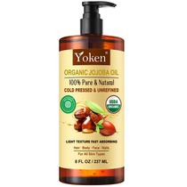Óleo de jojoba Yoken 240 ml 100% orgânico prensado a frio sem hexano