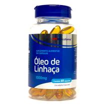 Óleo de linhaça 1000mg 120cáp mercofarma controle do colesterol e triglicerídeos