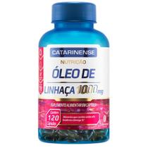 Óleo de linhaça 1000mg com 120 cápsulas