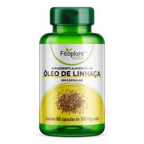 Óleo de linhaça 700 mg 60 caps fitoplant