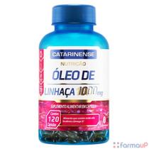 Óleo de linhaça Catarinense nutrição 1000mg 120 Cápsulas-suplemento alimentar