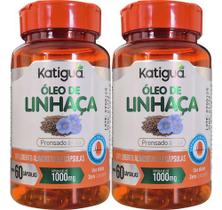 Óleo De Linhaça Dourada 2 X 60 Cápsulas Katiguá