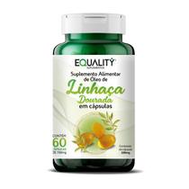 Óleo de Linhaça Dourada 500mg Pote 60 Cápsulas