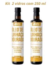 Óleo de Linhaça Dourada Sabor Verde - 2 Vidros de 250ml