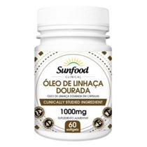 Oleo de Linhaça Dourada Sunfood 1000mg 60 Capsulas Softgels