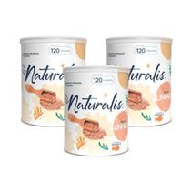 Óleo de Linhaça Naturalis 120 Cápsulas Kit com 3 Latas