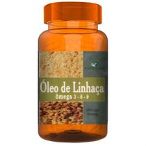 Óleo de Linhaça Puro Ômega 3 6 e 9 - 100 Cáps Fonte Verde