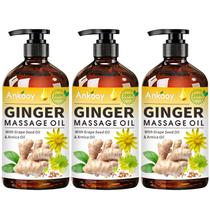 Óleo de massagem ANKOOY Ginger Lymphatic Drenage com arnica