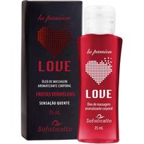 Óleo de Massagem Corporal Beijável Love Frutas Vermelhas - Sofisticatto