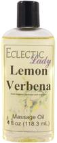 Óleo de massagem Eclectic Lady Lemon Verbena 120mL com óleo de amêndoa