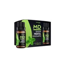 Óleo de Menta e Eucalipto Essencial MD - 6 unidades 10ml