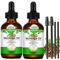Óleo de Moringa Shuangjia 60mL x 2, orgânico natural puro prensado a frio Óleo de Moringa Shuangjia 60mL x 2, orgânico natural puro prensado a frio
