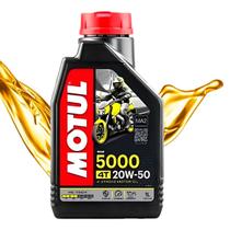 Oleo de motor 4 tempos 20w50 5000 motul 1021 para motos