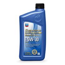 Óleo de motor Chevron Supreme 5W-30 sintético 946 ml, pacote com 12