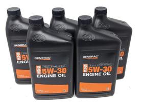 Óleo de motor Generac 5W-30 sintético 100% - kit com 5 frascos de 4,73 L
