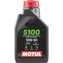 Óleo de Motor Lubrificante Motul 5100 4t 10w50 Semi Sintético Ktm Bmw Triumph Royal Enfield - 1 Litro