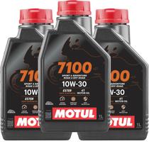 Óleo De Motor Lubrificante Motul 7100 4t 10w30 100% Sintético Ester Alto Desempenho - 3 Litros
