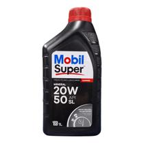 Óleo de Motor Mobil Super 20W-50 Mineral 1L - Lubrificante Formulado Para Carros em Trânsito Intenso Óleo de Motor Mobil Super 20W-50 Mineral 1L - Lubrificante Formulado Para Carros em Trânsito Intenso