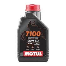 Óleo de Motor Motul 7100 4t 20w50 100% Sintético Harley Davidson Sportster 883 1200 Fat Boy Road King Vrod Dyna 1 Litro