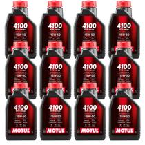 Óleo de Motor Motul Semi Sintético 4100 15w50 Syn Nergy Api SP - 12 Litros Óleo de Motor Motul Semi Sintético 4100 15w50 Syn Nergy Api SP - 12 Litros