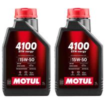 Óleo de Motor Motul Semi Sintético 4100 15w50 Syn Nergy Api SP - 2 Litros