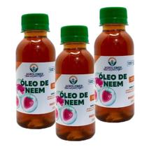 Óleo De Neem Concentrado 100ML - 3 uni - Rende 90 Lts vd00