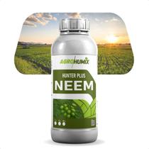 Óleo de Neem Puro 1L Rende 300L Concentrado Adjuvante Vegetal Proteção Para Plantas Lavouras Hortas