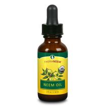 Óleo de Neem TheraNeem Naturals 30 ml 100% puro orgânico prensado a frio Óleo de Neem TheraNeem Naturals 30 ml 100% puro orgânico prensado a frio