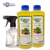 Óleo De Nim/ neem solução Concentrada 2uni 500Ml + borrifador Rende 300 lts / Frasco
