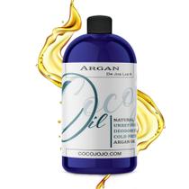 Óleo de noz de argão Dr Joe Lab desodorizado, 16 onças, puro, natural, marroquino, não refinado, sem perfume, virgem prensada a frio para cabelo, pele, corpo, unhas e barba Óleo de Marraquexe A embalagem pode variar