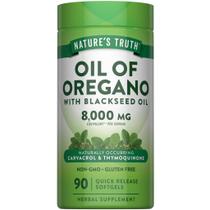 Óleo de Orégano Nature's Truth 90 Softgels com Óleo de Cominho Preto Óleo de Orégano Nature's Truth 90 Softgels com Óleo de Cominho Preto