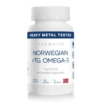 Óleo de Peixe Anew Vita Norwegian rTG Ômega 3 1200 mg 30 cápsulas softgel