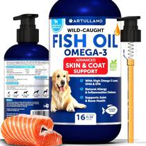 Óleo de peixe Artullano Omega-3 Skin Coat Support 473 ml