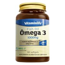 Óleo de Peixe - Ômega 3 1000mg 60 Cápsulas - Vitaminlife Óleo de Peixe - Ômega 3 1000mg 60 Cápsulas - Vitaminlife