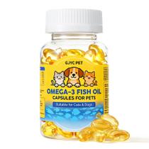Óleo de peixe para pets GJYC PET Ômega-3 EPA DHA 60 cápsulas softgel