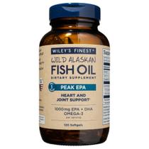 Óleo de Peixe Wiley's Finest Peak EPA - Tripla Força - 120 Cápsulas