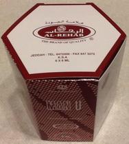 Óleo de perfume Al-Rehab Man U 6 mL (0,2 onças) para homens