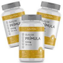 Óleo de Prímula 500mg Lauton - Prensado a frio - Kit 3 Óleo de Prímula 500mg Lauton - Prensado a frio - Kit 3